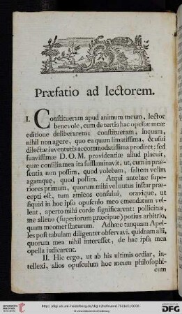 Praefatio ad lectorem