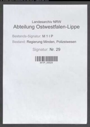 Angelegenheiten der staatlichen Schutzpolizei, Besonderes, Band 2