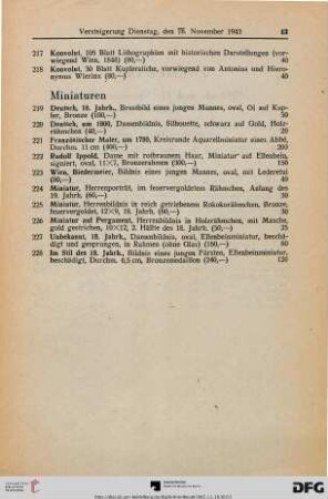 Miniaturen (Nr. 219-228)