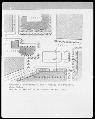 Dom-Pedro-Platz, Anlage des Platzes