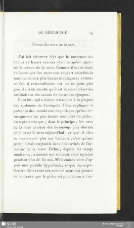 Niveau des eaux de la mer