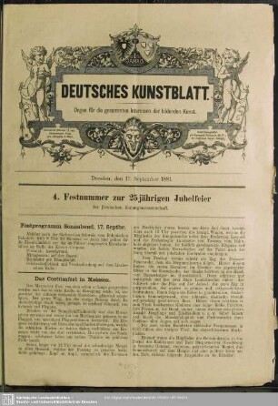 Festprogramm Sonnabend, 17 Septbr.