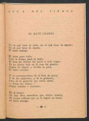 El mate amargo