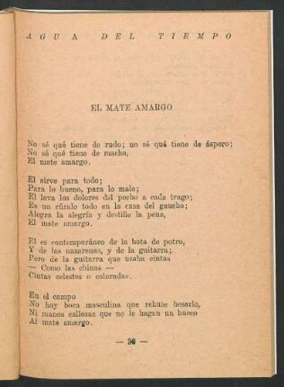 El mate amargo