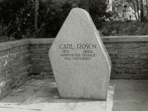 Gedenkstein für Carl Rosen (1811-1862; Schriftsteller)