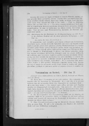 Versammlung zu Rostock. - 1381 Jan. 27.