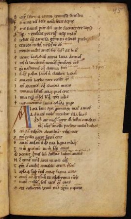 Initiale A, gespalten