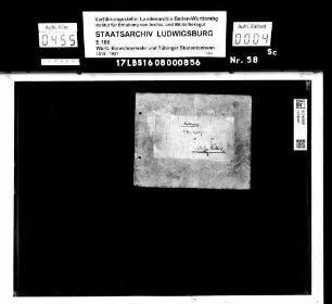 Quittungsbücher über den Eingang von Schriftstücken