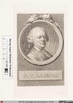 Bildnis Gottlieb Wilhelm Rabener