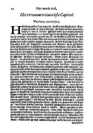 Het tvveeentvvintichste Capittel. Van hare tooverijen.