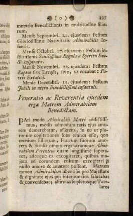 395-399, Veneratio ac Reverentia ejusdem erga Matrem ...