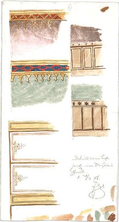 Zocher, Ernst; Architektonische Entwürfe - Details