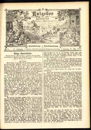 Ausgabe vom Sonntag, den 31. Mai 1903.