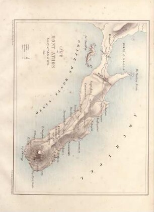 Carte du Mont Athos