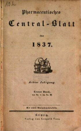 Pharmaceutisches Centralblatt. 8, 8. 1837