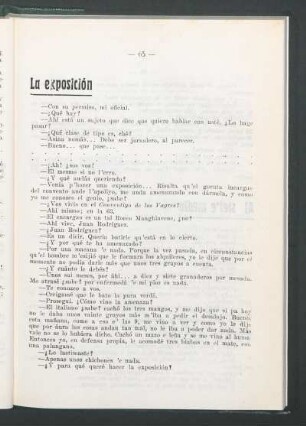 La exposición