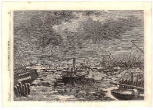Breaking Up of the Ice at New York, A View from the East River