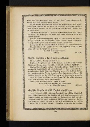 Englische Angriffe südöstlich Bagdad abgeschlagen.