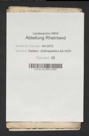 Zollextrakt des Klosters zu Kranenburg; Wehrzoll zu Kranenburg