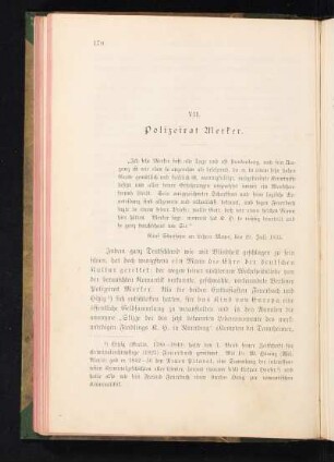 VII. Polizeirat Merker.