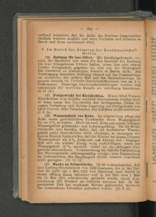 V. Im Bezirk der Ältesten der Kaufmannschaft Berlin.