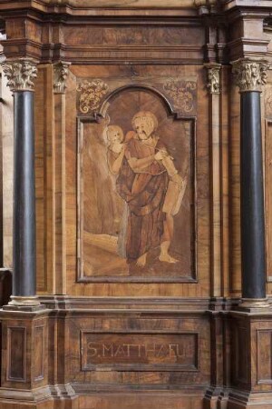 Salvator Mundi und die vier Evangelisten — Heiliger Matthäus