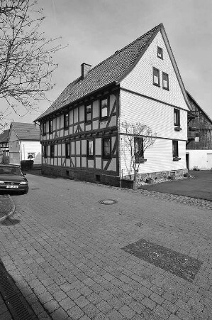 Ehem. Pfarrhof (Fachwerkhaus); Wartenberg, Pfarrgasse 8