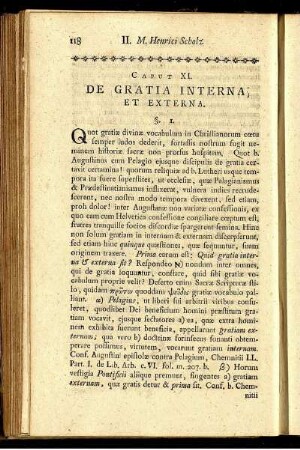 Caput XI. De Gratia Interna Et Externa.