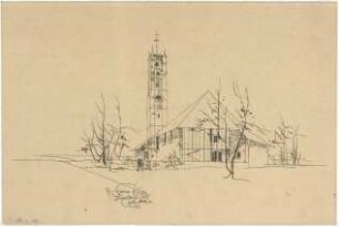 Gsaenger, Gustav; Ingolstadt (Bayern); Ev. Kirche St. Markus - Perspektive