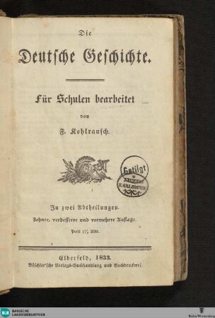 Die Deutsche Geschichte : in 2 Abth.