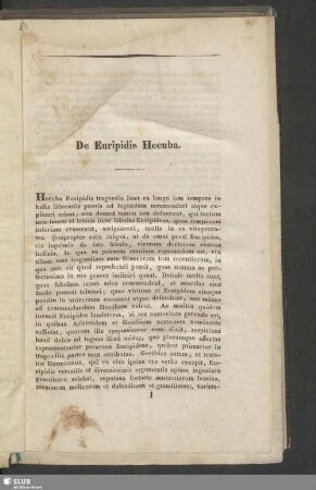 De Euripidis Hecuba