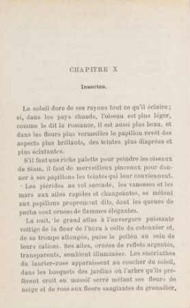 Chapitre X. Insectes