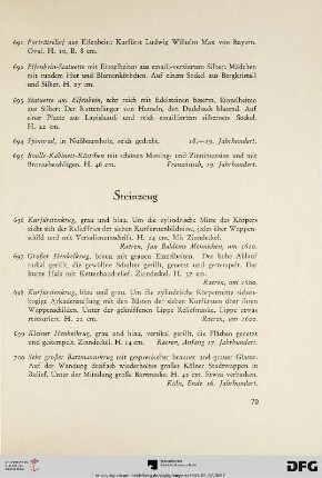 Steinzeug (Nr. 696-746)