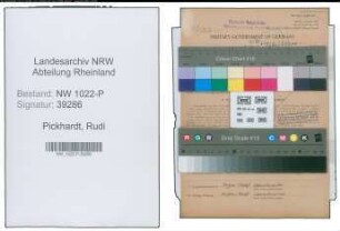 Entnazifizierung Rudi Pickhardt , geb. 08.03.1910 (Bahnbeamter)