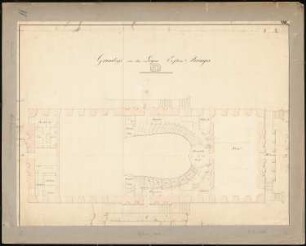 Königliche Oper (auch: Staatsoper unter den Linden, Lindenoper), Berlin Umbau: Grundriss der Logen im 1. Rang
