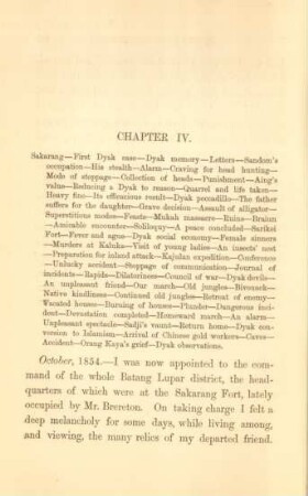Chapter IV. Sarawang - First Dyak case - Dyak memory ...
