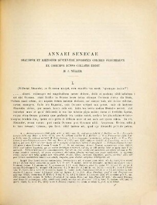Annaei Senecae oratorum et rhetorum sententiae divisiones colores suasoriarum