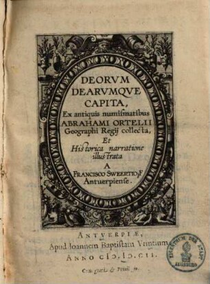Deorum dearumque capita