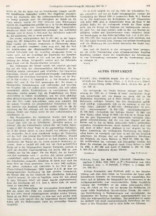 498-501 [Rezension] Fohrer, Georg, Das Buch Hiob
