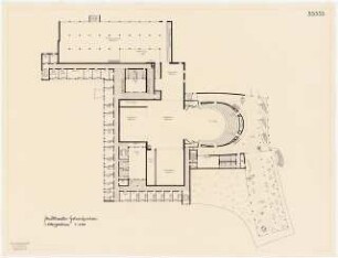 Stadttheater, Gelsenkirchen: Grundriss 1. Obergeschoss 1:200
