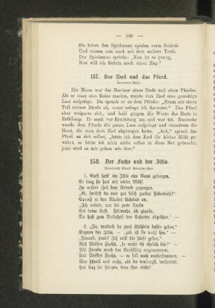 157. Der Esel und das Pferd.