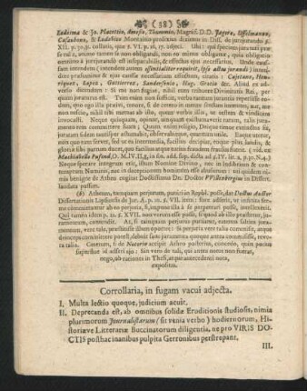 Corrollaria, in fugam vacui adjecta