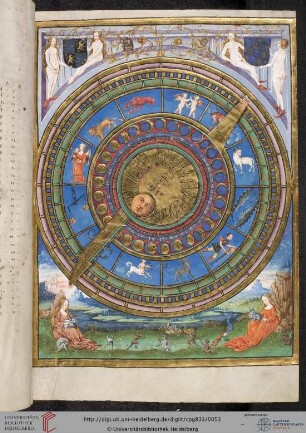 Ganzseitiges Astrolabium mit drehbaren Scheiben zur Bestimmung des Mondstandes, nach Berthold Furtmeyr