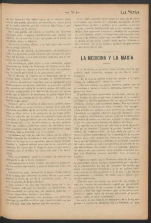 La medicina y la magia