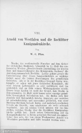 VIII. Arnold von Westfalen und die Rochlitzer Kunigundenkirche