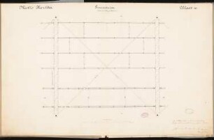 Brücke über den Bodden von Stralsund nach Rügen Schinkelwettbewerb 1879: Brücke: Grundriss (Ausschnitt) 1:20; Maßstabsleiste