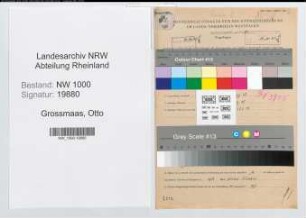 Entnazifizierung Otto Grossmaas, geb. 16.03.1898 (Angest.)