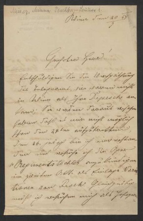 Brief an Max Schloß : 30.07.1868