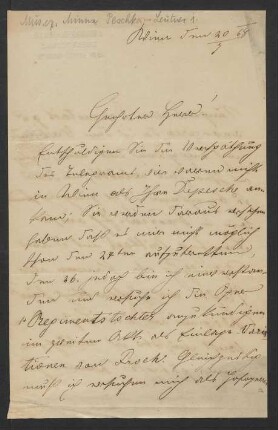 Brief an Max Schloß : 30.07.1868