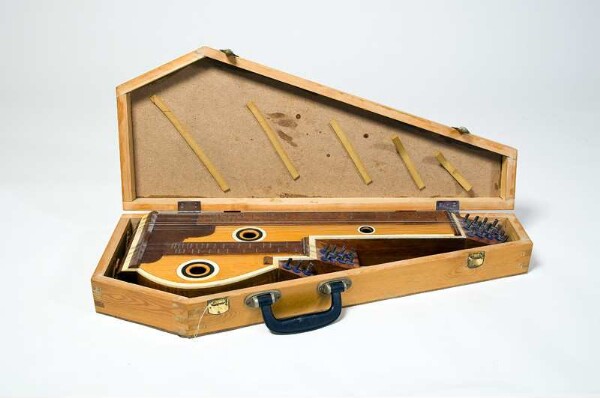 Board zither with case (box zither)